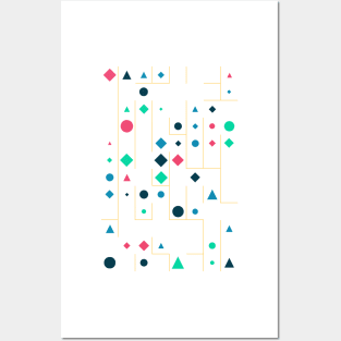 Amazing Geometric Animated Shape Pattern #4 Posters and Art